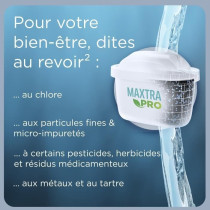 BRITA Cartouche Filtre eau robinet MAXTRA PRO All-In-1 Pack de 2