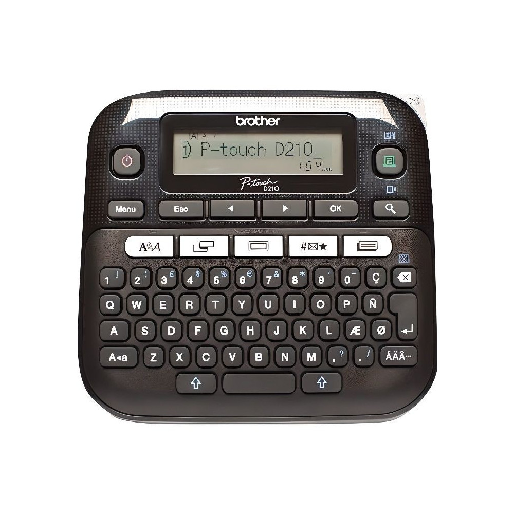 Brother Etiqueteuse portable PT-D210 - Transfert thermique - Monochrom
