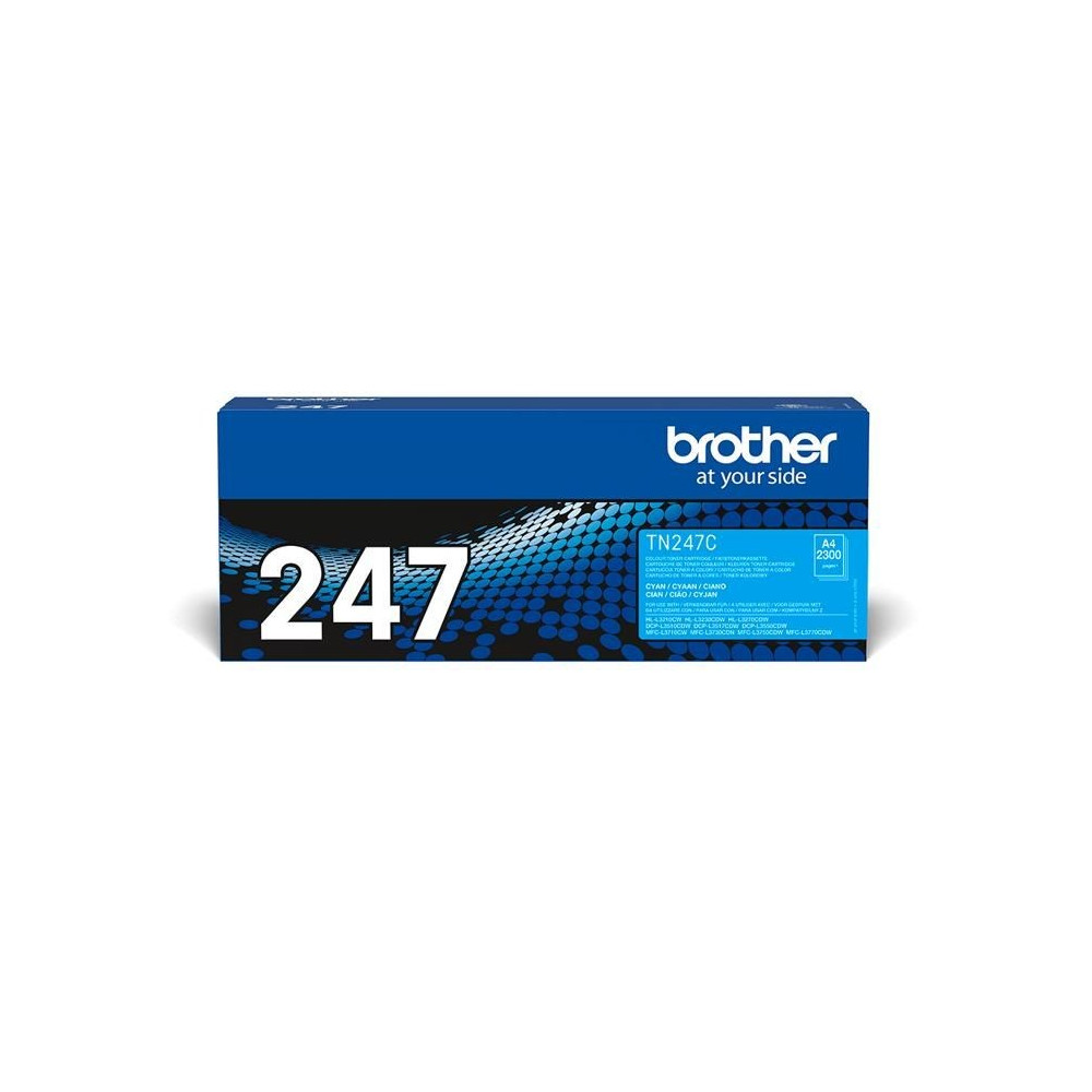 Toner cyan haute capacité - BROTHER - TN247C - 2300 pages Toner cyan haute capacité - BROTHER - TN247C - 2300 pages