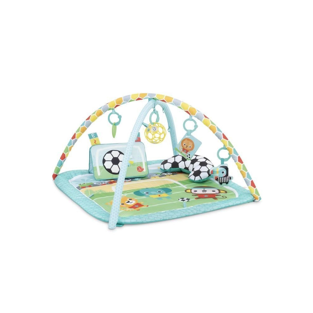 BRIGHT STARTS Tapis d'Eveil Football, Arche de jeu avec jouets Oball d