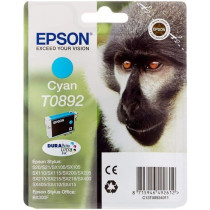 EPSON Cartouche d'encre T0892 Cyan - Singe (C13T08924011)