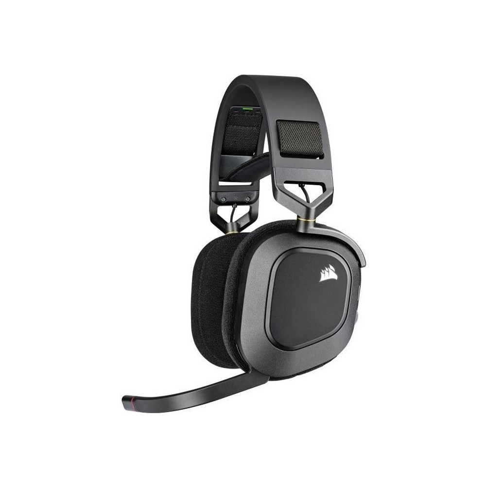 Casque sans fil HS80 RGB - Carbone CORSAIR - Casque micro - Dolby Atmo