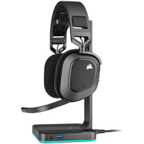 Casque sans fil HS80 RGB - Carbone CORSAIR - Casque micro - Dolby Atmo