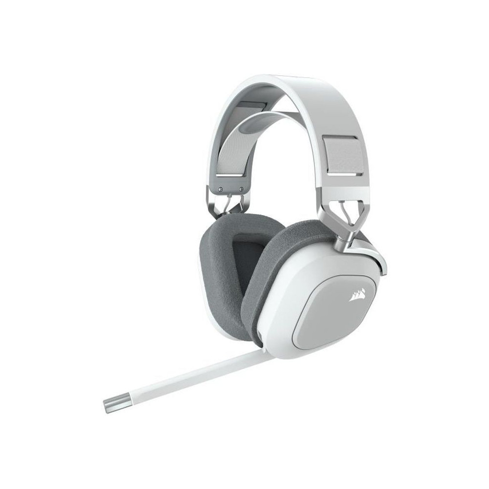 Casque Gaming Sans Fil CORSAIR HS80 RGB Wireless Blanc Son Dolby Atmos