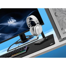 Casque Gaming Sans Fil CORSAIR HS80 RGB Wireless Blanc Son Dolby Atmos