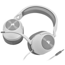 Casque gaming CORSAIR HS55 STEREO - Blanc, Micro-casque filaire jack 3