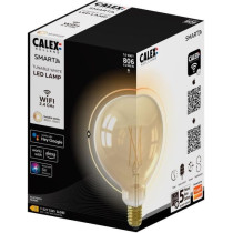 Ampoule LED Filament connectée Globe ambré G125 E27 - CALEX - 7W - 8