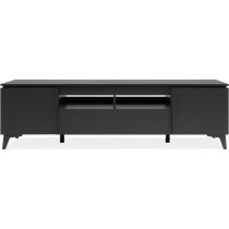 Meuble TV - Bertrix 56A - Ardoise / anthracite - 177x51,5x40 cm - 2 po