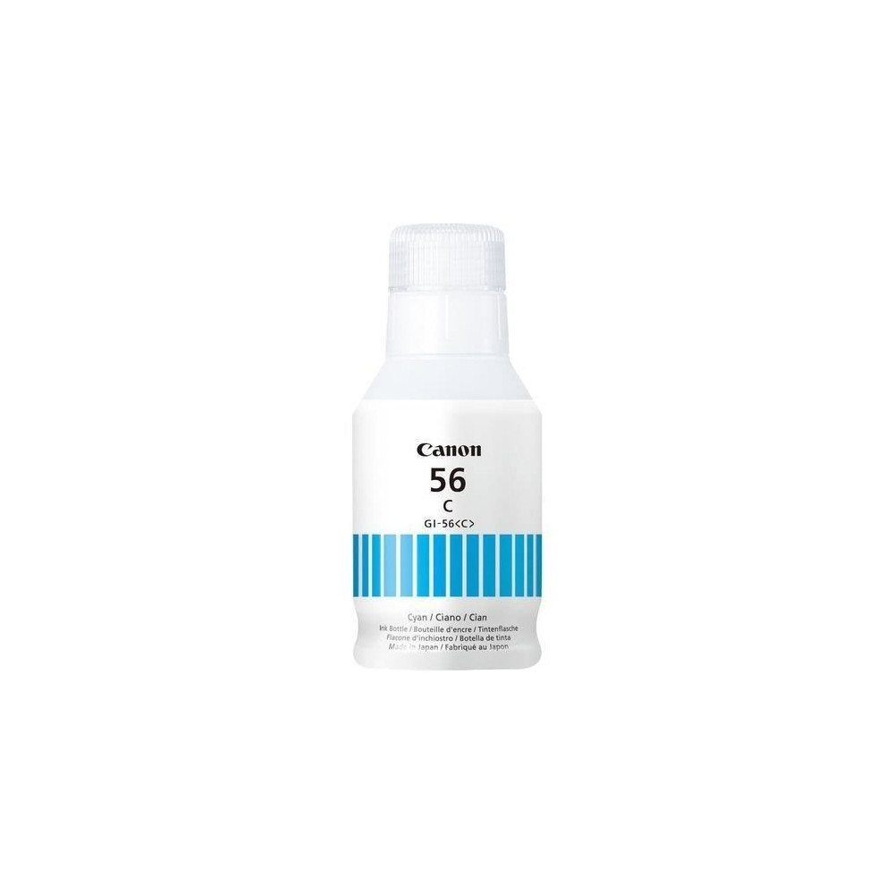 Bouteille d'encre - CANON - GI-56BK - Cyan - Compatibilité MAXIFY GX