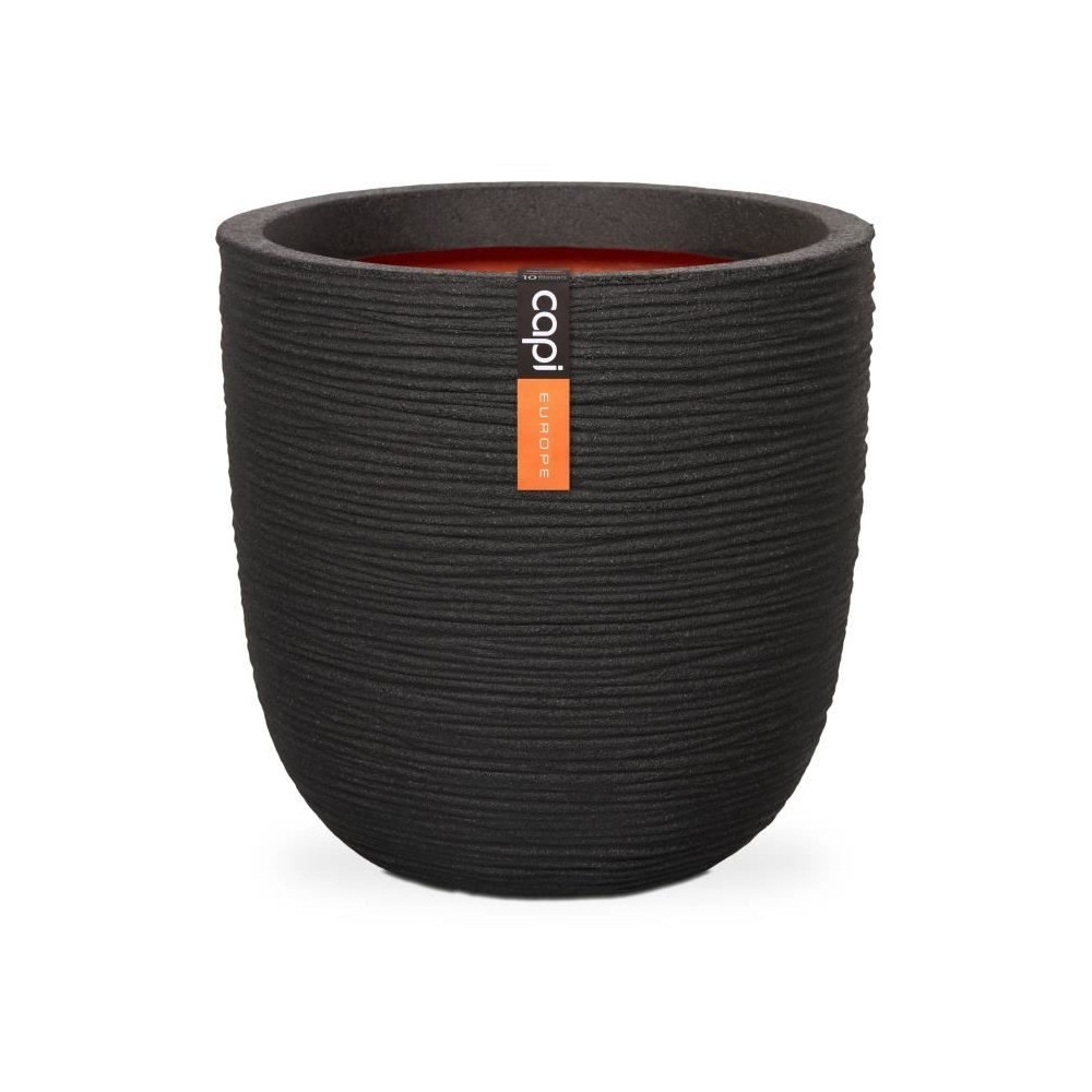 Pot de fleur boule - CAPI EUROPE - RIB NL - 43 x 41 cm - Noir
