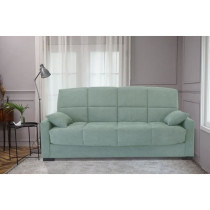 Clic clac 3 places MEGAN 14 - Tissu Soro vert amande - Avec accoudoirs