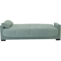 Clic clac 3 places MEGAN 14 - Tissu Soro vert amande - Avec accoudoirs