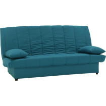 Banquette clic clac 3 places - Bleu canard - L 190 x P92 cm - MILA