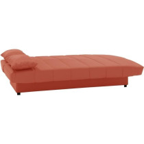 Banquette clic clac 3 places - Tissu 100% coton Terracotta - Style Con