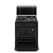 Cuisiniere mixte CONTINENTAL EDISON CECM60FCB - 3 feux gaz + 1 électr