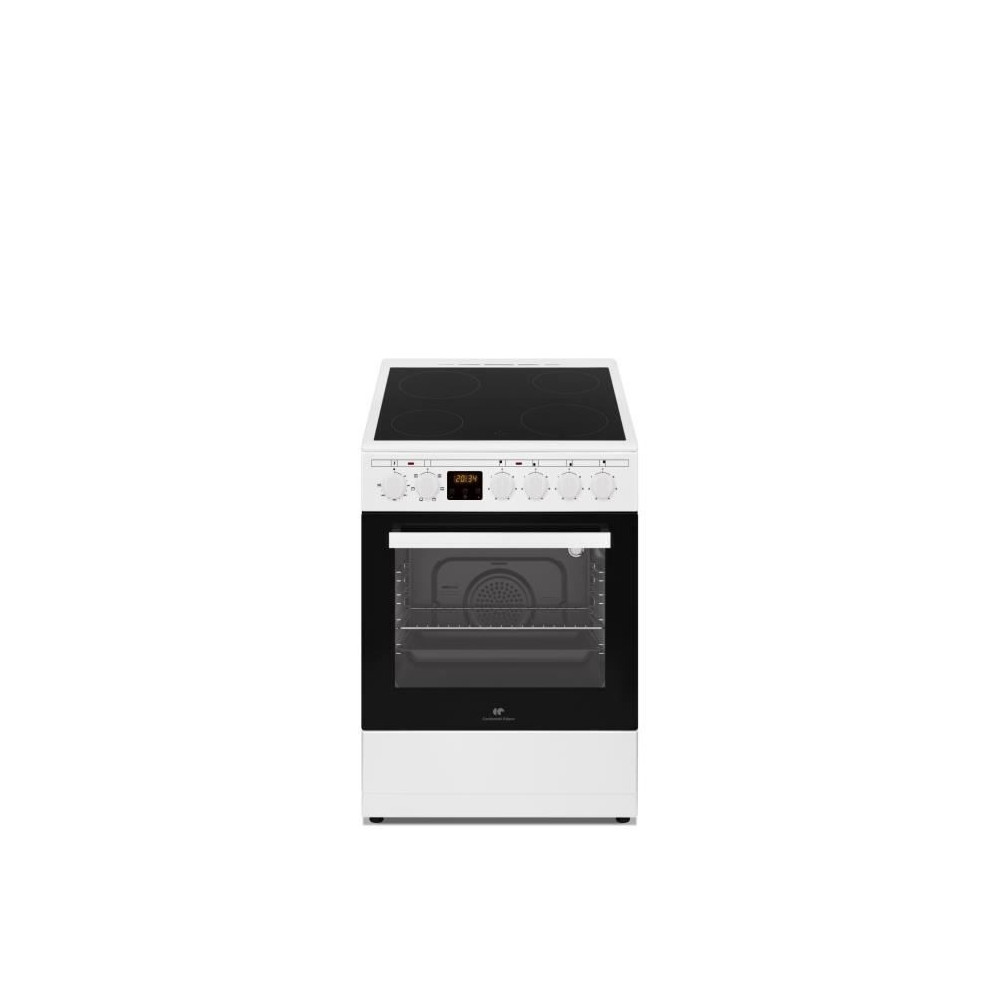 Cuisiniere vitrocéramique CONTINENTAL EDISON CECV50FCW - 4 feux - L49