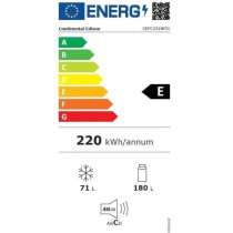 Réfrigérateur congélateur bas CONTINENTAL EDISON - 251L -Total No F