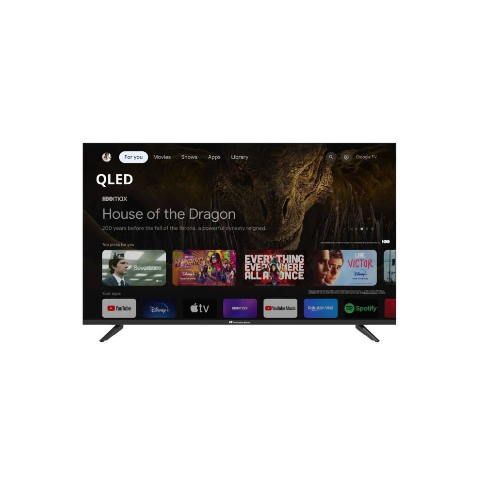 TV QLED - CONTINENTAL EDISON - CELED43SGQLD24B6 - 43'' (109 cm) - QLED