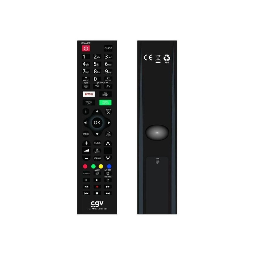 Télécommande de remplacement - CGV - FIDELIO Panasonic - Pour télé