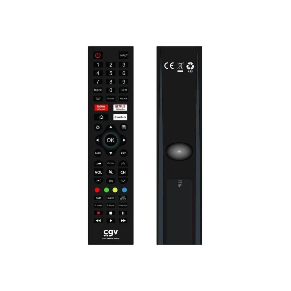 Télécommande de remplacement - CGV - FIDELIO Hisense - Pour télévi