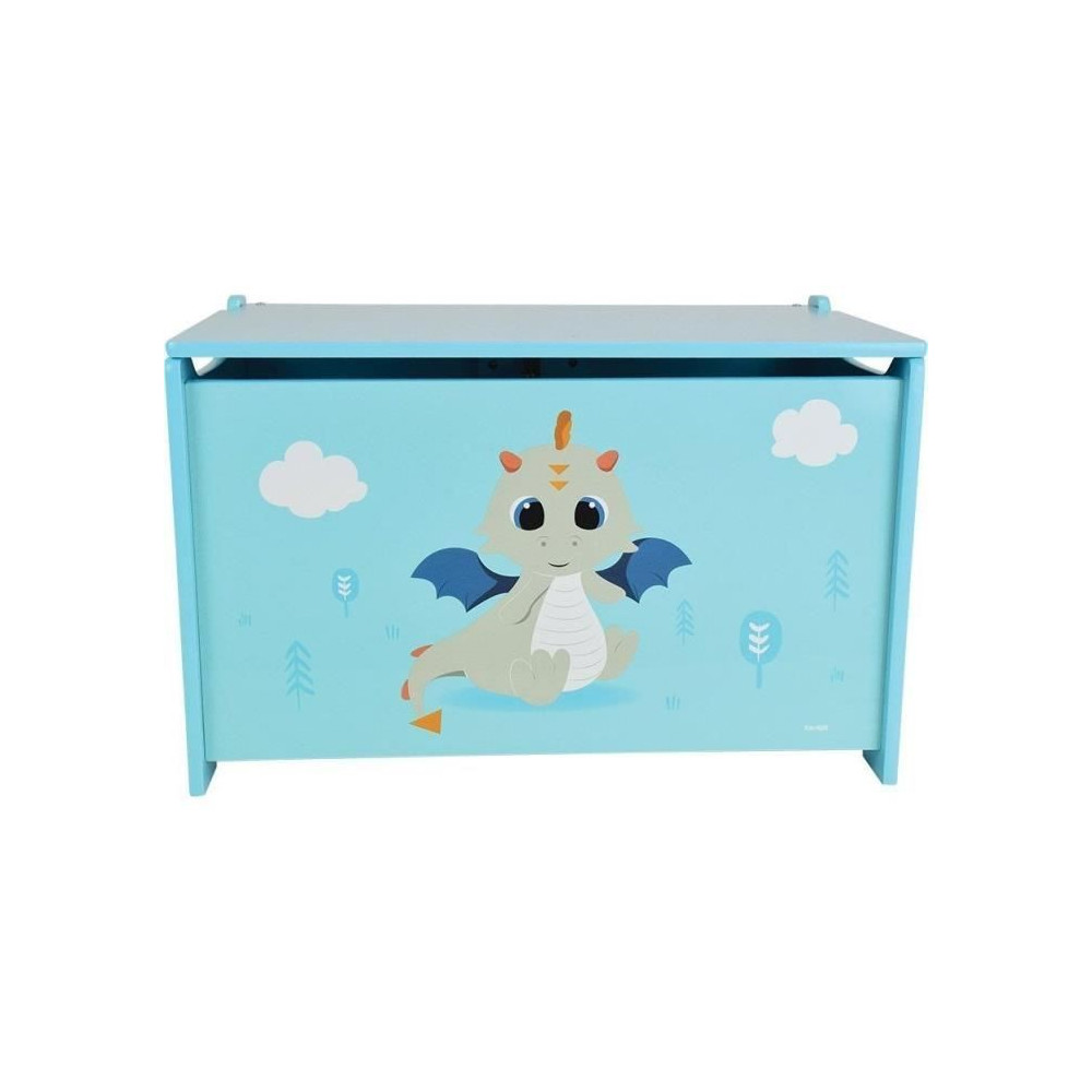 Coffre a jouets en bois LEON LE DRAGON - FUN HOUSE - ± 40 x 58 x 36 c