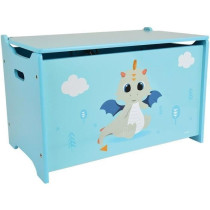 Coffre a jouets en bois LEON LE DRAGON - FUN HOUSE - ± 40 x 58 x 36 c