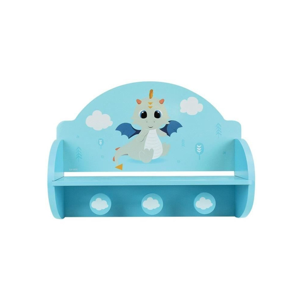 FUN HOUSE Léon le Dragon 713338 ETAGERE PORTEMANTEAU Dimensions : ±