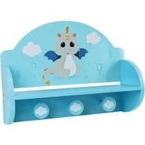FUN HOUSE Léon le Dragon 713338 ETAGERE PORTEMANTEAU Dimensions : ±