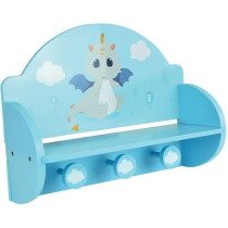 FUN HOUSE Léon le Dragon 713338 ETAGERE PORTEMANTEAU Dimensions : ±