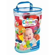 Clementoni - Clemmy Baby - Sac 40 cubes souples - Mixte - A partir de