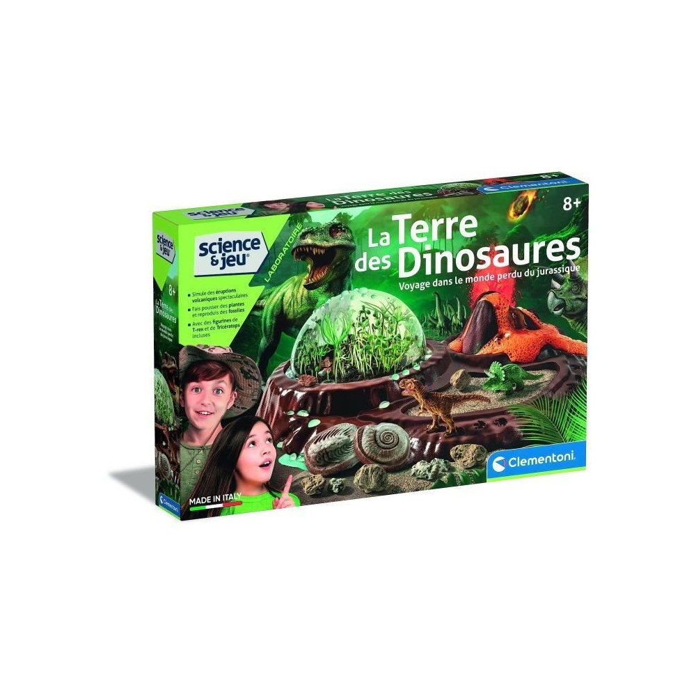 Clementoni - Sciences et jeu - Le monde des dinosaures - Terrarium a c