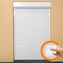 Volet roulant H220 cm x L150 cm en aluminium recoupable en largeur et