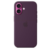 APPLE iPhone 16 - Coque en silicone avec MagSafe - Plum
