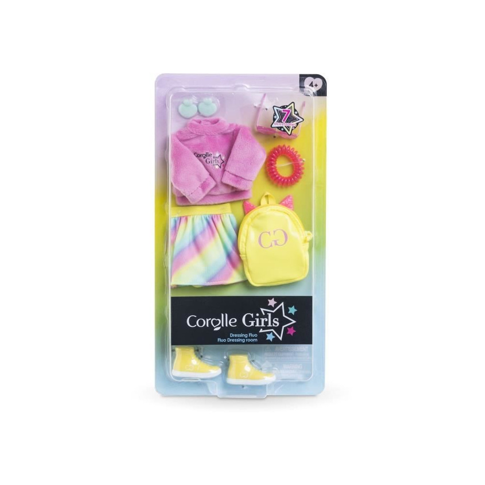 Accessoires poupée - COROLLE - Dressing fluo - Pour poupée mannequin