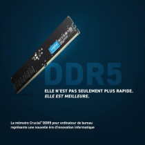 Mémoire RAM - CRUCIAL - DDR5-4800 UDIMM - 8 Go (CT8G48C40U5)