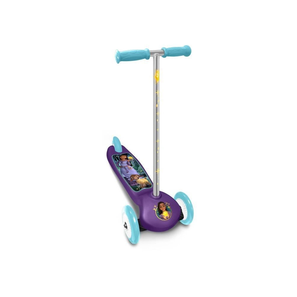 Trottinette 3 Roues - DISNEY - WISH - Ajustable en hauteur - Large pla