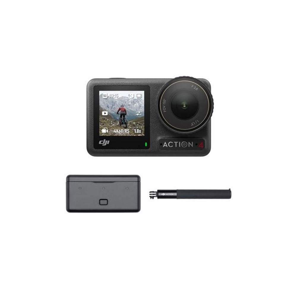 Caméra sport - DJI - Osmo Action 4 Adventure Combo - Capteur 1/1,3 po