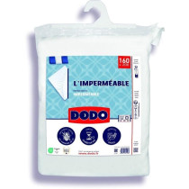 Protege matelas imperméable - 160x200 cm - Coton/Polyester - Anti pun