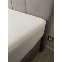 Protege matelas imperméable - 160x200 cm - Coton/Polyester - Anti pun