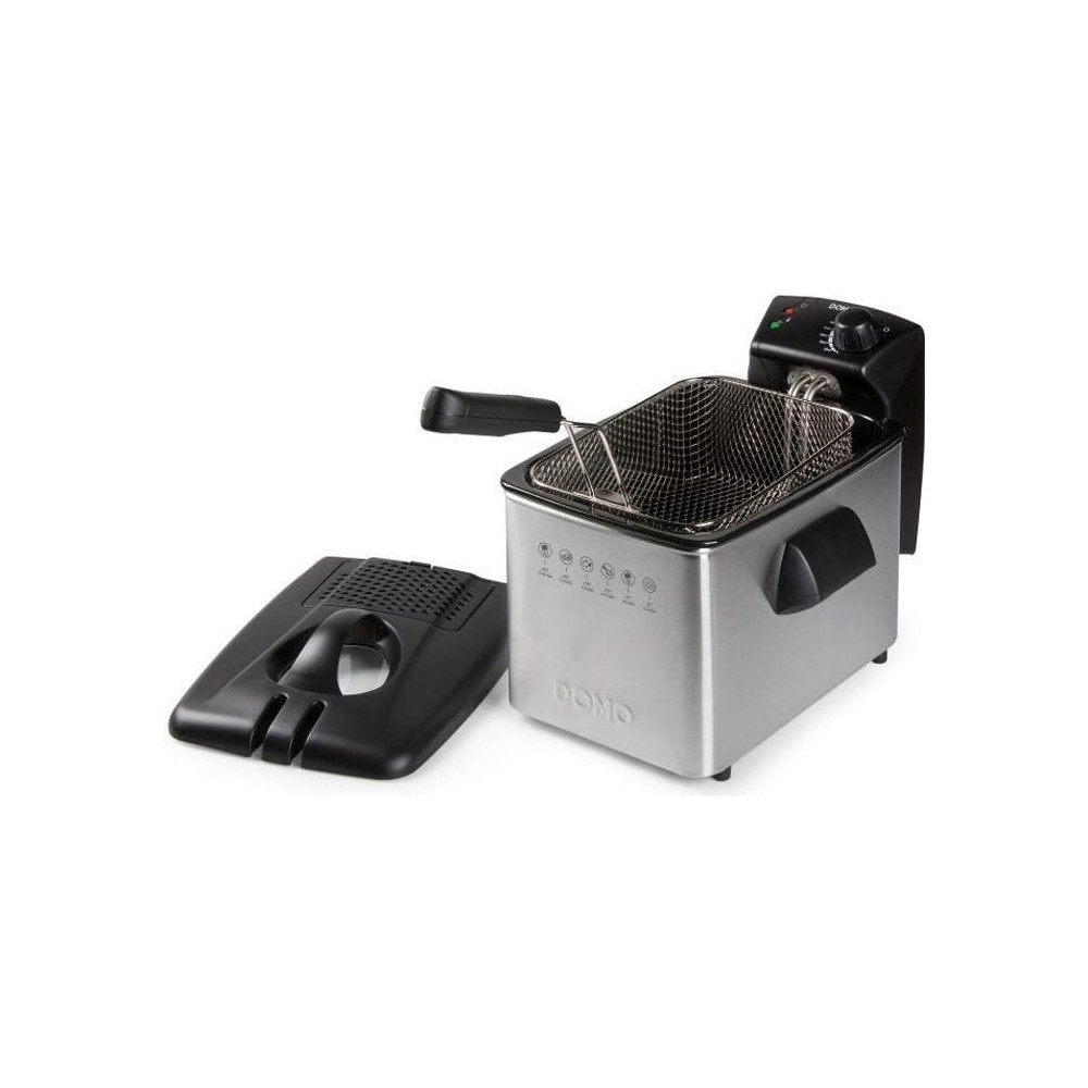 Friteuse - DOMO - 4L - 3000W - Température variable - Puissance élec