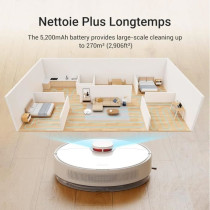 Dreame D10 Plus - Robot Aspirateur Laveur avec Vidange Automatique Pou