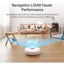 Dreame D10 Plus - Robot Aspirateur Laveur avec Vidange Automatique Pou