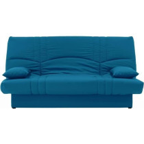Banquette clic clac 3 places - Tissu bleu canard - Style Contemporain