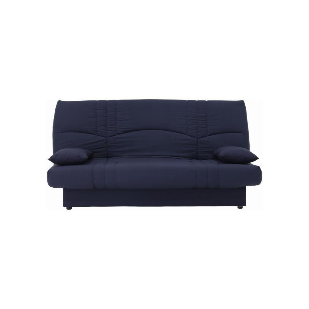 Banquette clic clac 3 places - Tissu bleu foncé - Style Contemporain