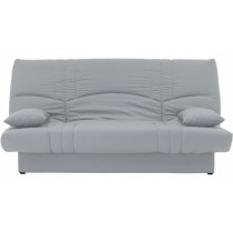 Banquette clic clac 3 places - Tissu gris clair - Style Contemporain -