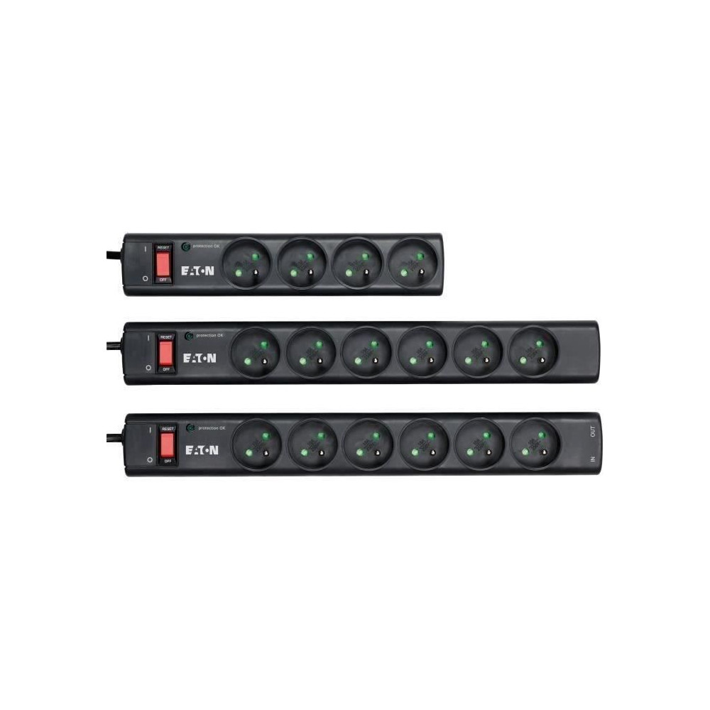Multiprise/Parafoudre - EATON Protection Strip 4 FR - PS4F - 4 prises