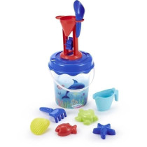 Jeu de plage - ECOIFFIER - 513 - Seau transparent décor dauphin avec