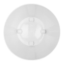 ELHO Brussels Pot de fleurs rond Roues 47 - Blanc - Ø 47 x H 44 cm -