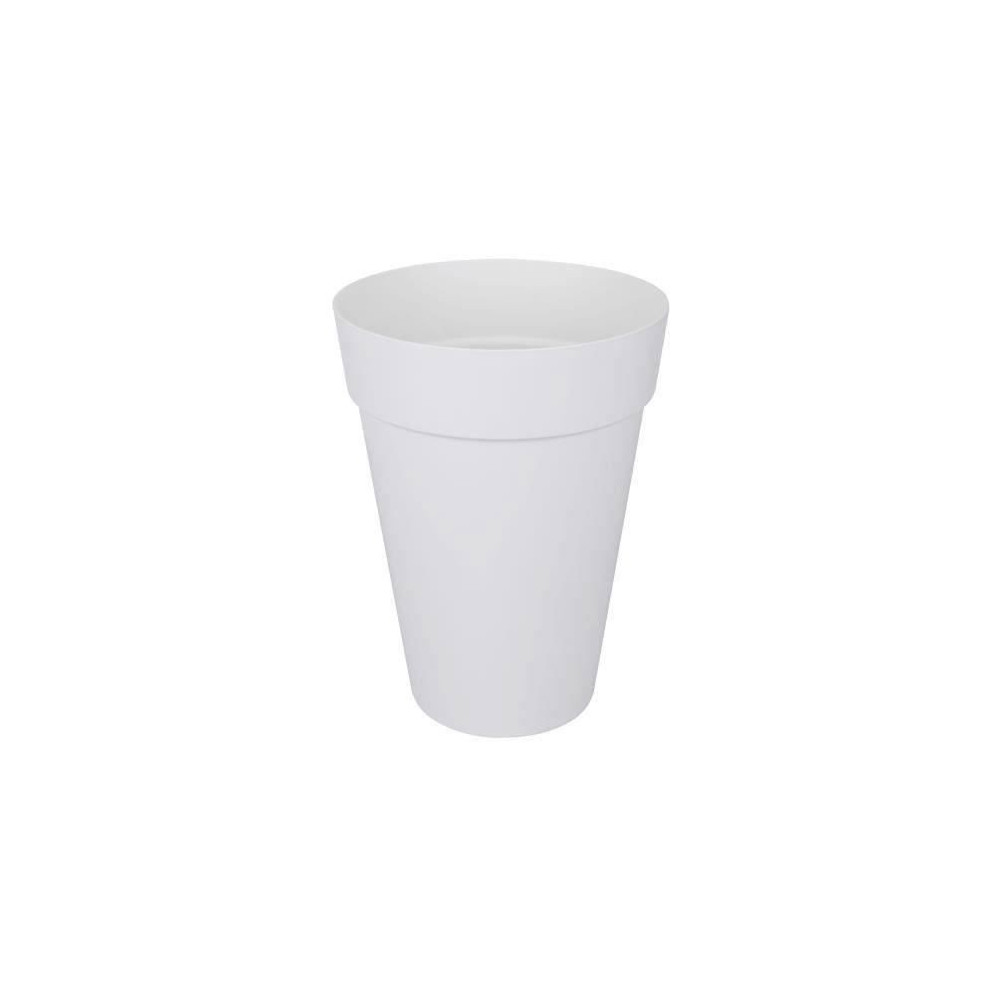 ELHO Loft Urban Pot de fleurs rond Haut 42 - Blanc - Ø 42 x H 56 cm -
