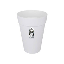 ELHO Loft Urban Pot de fleurs rond Haut 42 - Blanc - Ø 42 x H 56 cm -